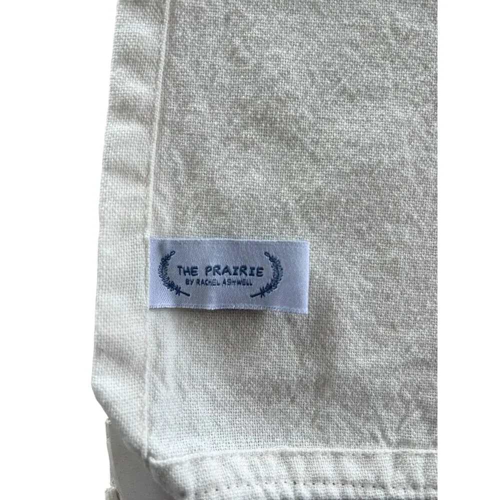 The Prairie by Rachel Ashwell Carrot Embroidered Kitchen Towels Pom Trim Set